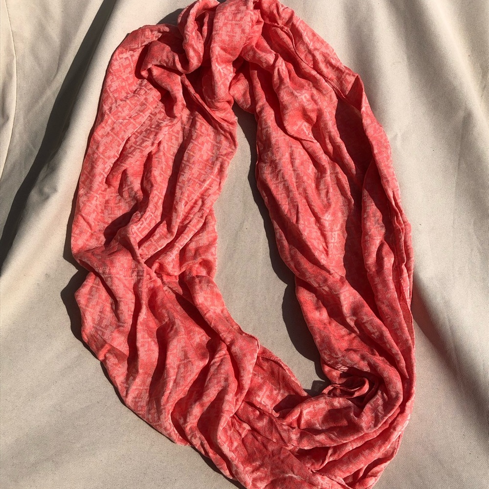 Tory Burch Coral Infinity Scarf